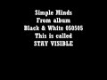 Stay Visible - Simple Minds