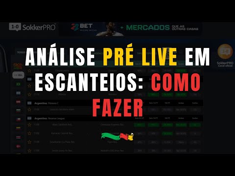 Análise PRÉ LIVE em ESCANTEIOS: Como fazer ...