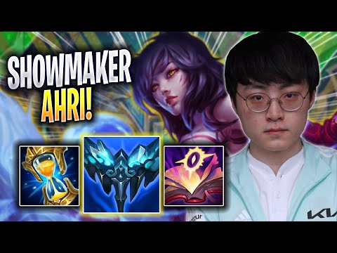 SHOWMAKER PERFECT GAME WITH AHRI! - DK ShowMaker Plays Ahri MID vs Rumble! | Season 2023