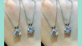 Beautiful 0.8 Carat Round Moissanite Solitaire Pendant Necklace Review by shopmoissanite.co.uk