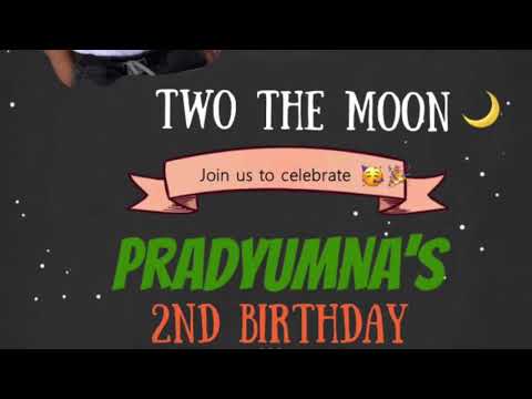 Pradyumna’s second birthday celebration