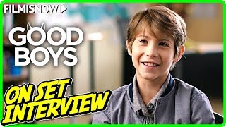 Download lagu GOOD BOYS | Jacob Tremblay 'Max' On-set Interview mp3