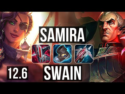 SAMIRA & Zyra vs SWAIN & Karma (ADC) | 12/1/9, 900+ games, Legendary | NA Master | 12.6