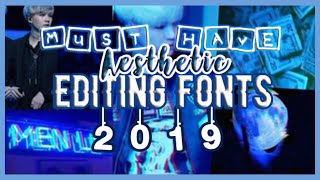 top aesthetic editing fonts ✨