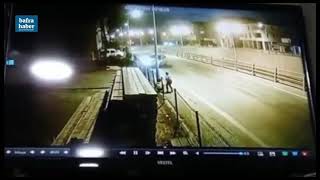 Kediden Kaçtı Önce Çocuklara Sonra Direğe Çarptı