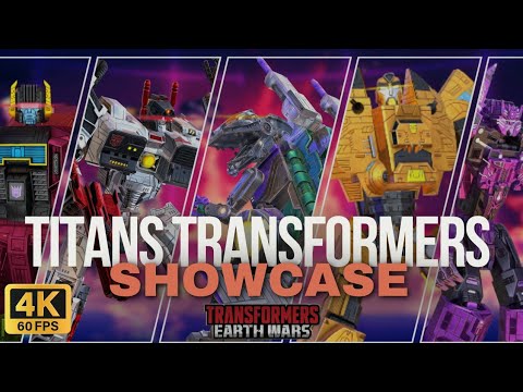 transformers earth wars all titans transformation showcase recorded in 4k 60fps