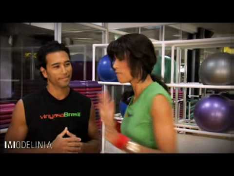 Brett Hoebel and Supermodel Veronica Webb Capoeira Workout on Modelinia.com