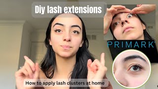 DIY Lash Extensions At Home | PRIMARK Individual Lash Extensions Tutorial ( best glue to use…)