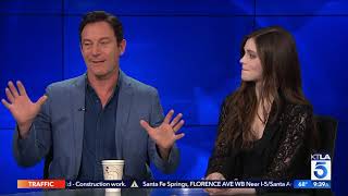 Jason Isaacs &amp; India Eisley on their New Thriller &quot;Look Away&quot;