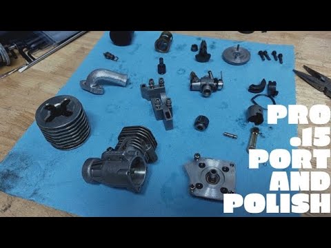 How give a nitro engine more power for free! | traxxas pro .15 port and polish + rebuild part 2