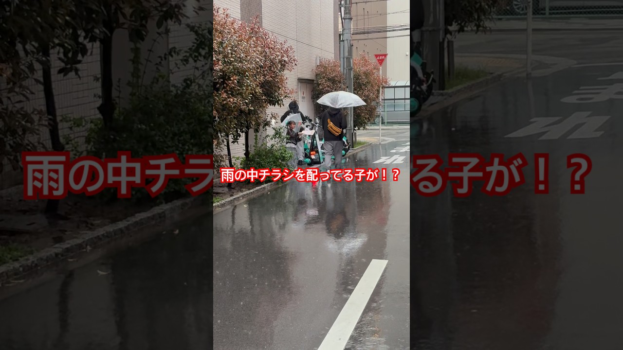 チラシを配ってる子が！？#ラブブ#プレゼント#かなと