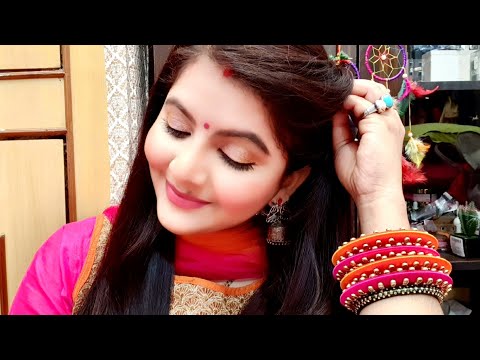 सर्दियों के लिए खूबसूरत मेकप ऐसे करें | Diwali & bhaidooj makeup look for girls & newly brides |RARA Video