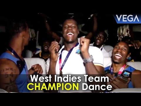 Chris Gayle, Darren Sammy, Bravo & West Indies Cricket Team Celebrations In Bus After T20 Win