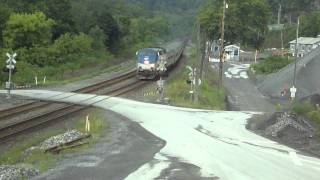 preview picture of video 'Amtrak Pennsylvanian #42 at the N.E Stone Quarry near Spruce Creek PA'