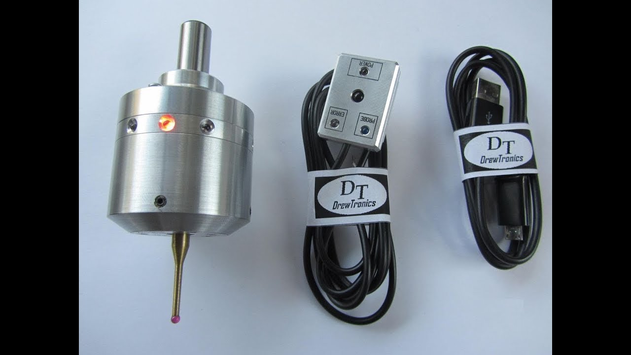 Drewtronics s5100 probe Video 2 Finding bore center with wireless probe Video 2