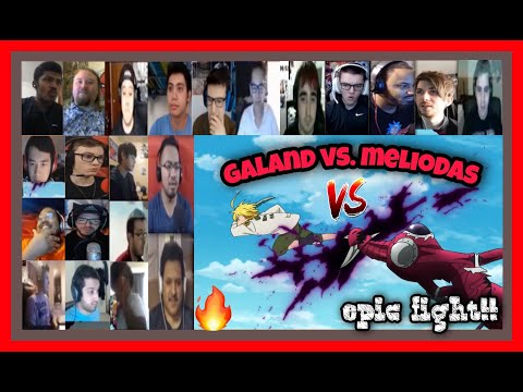 Galand vs. Meliodas (FIRST FIGHT) | Seven Deadly Sins | REACTION MASHUP [EPIC FULL FIGHT]