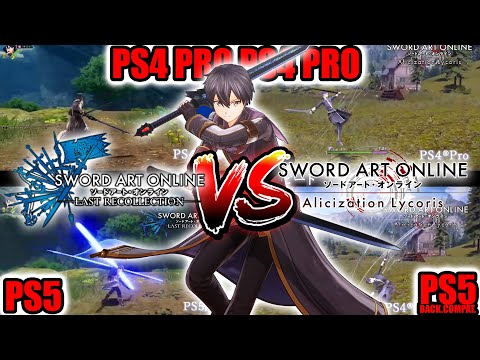 SAO Last Recollection PS5 vs PS4 vs Alicization Lycoris Comparison