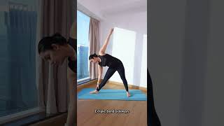 Triangle Pose demonstration thumbnail