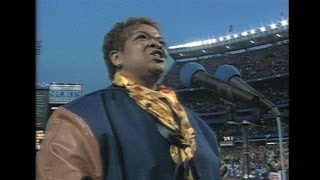 LAD@NYM: Nell Carter sings the national anthem