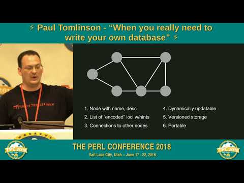 LIGHTNING TALK: Paul Tomlinson - "When you Really Need to Write Your Own Database"