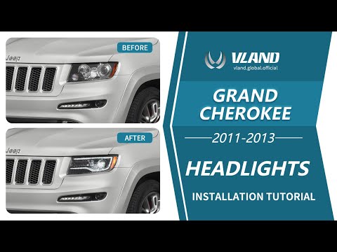 How to Install 11-13 Jeep Grand Cherokee WK2 Vland Headlights