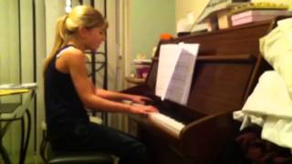 Charlotte playing 'Somewhere Only We Know'