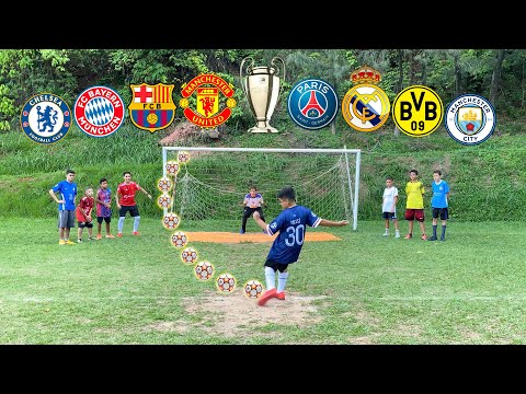THE UEFA CHAMPIONS LEAGUE PENALTY CHALLENGE BEGAN! FOOTBALL CHALLENGES ‹ Rikinho ›