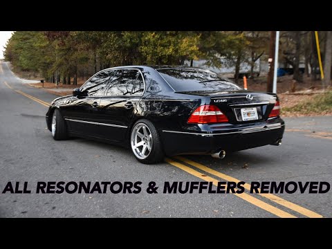 Lexus LS430 almost fully straight piped - The most aggressive sounding Lexus ever!