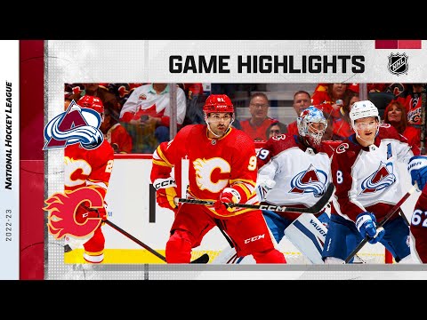 Avalanche @ Flames 10/13 | NHL Highlight 2022