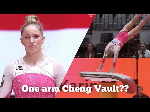 Karina Shonmaier gets 2-points deductions - One arm Cheng -  Vault Final - World Championships 2025