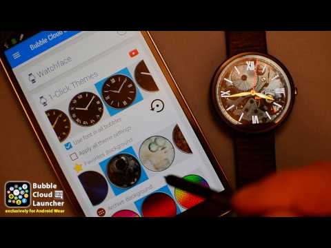 [v7.00] Clock features and customization in Bubble Cloud Wear Launcher