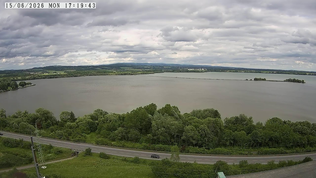 Live webcam view of Rozkoš Reservoir Panoramic View