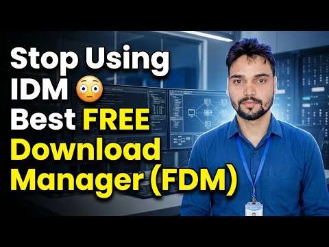 Stop Using IDM 😳 Best FREE Download Manager (FDM)