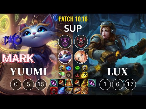 DMO Mark Yuumi vs Lux Sup - KR Patch 10.16