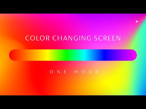 LED LIGHTS ✼ Smooth Rainbow Color Changing Screen ~ With Lofi Hip Hop Music ~ ONE HOUR