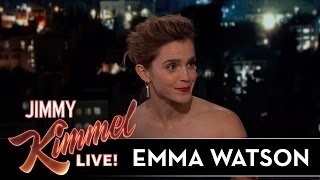 Emma Watson on Being Hit with Snowballs &amp; Meeting Idol Celine Dion