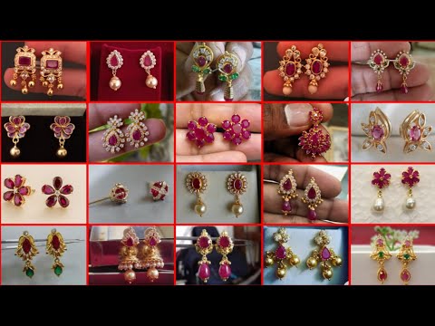 "2024 Trend Alert: Stunning Gold Ruby Earrings Designs!"
