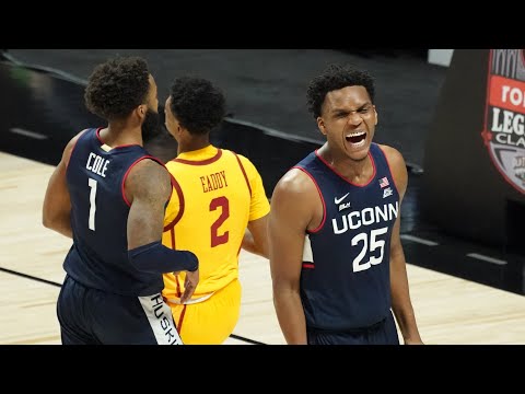 UConn Men's Basketball Postgame Press Conference (USC): James Bouknight and Josh Carlton - 12/3/20