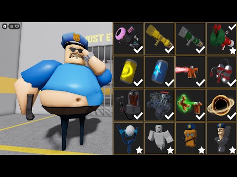 BARRY'S PRISON RUN! (OBBY) HARD MODE Use All Items Roblox Update All Morphs Unlocked Gameplay Escape