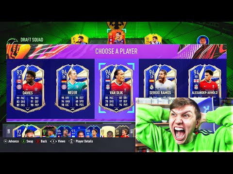 TOTY VAN DIJK & 96 RAMOS IN A 190 FUT DRAFT!! - FIFA 21