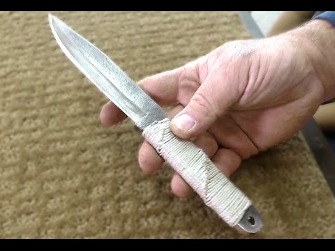 Making a knife from an old rusty file