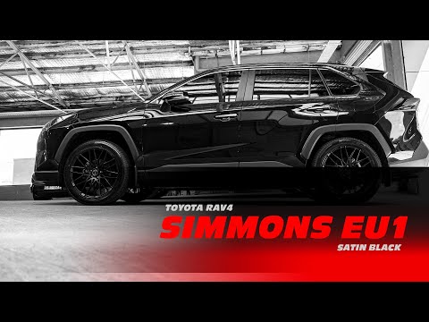 Toyota Rav4 with 20 INCH Simmons EU1 Wheels Satin Black