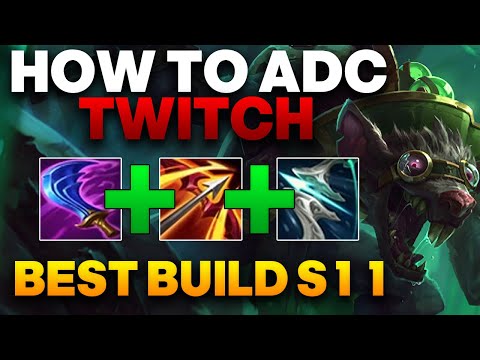 Twitch ADC Gameplay - This Is How You Play Twitch ADC in Season 11 | Unranked to Master ADC #1