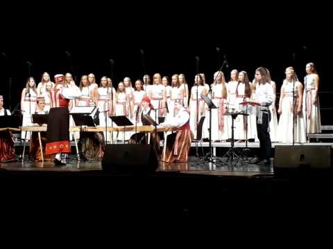 European Choir games 2017,  Open competition: Folklore with accompaniment. Girls choir Riga