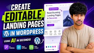 Create Editable Landing Pages on WordPress in Seconds Usinge AI Code 🔥