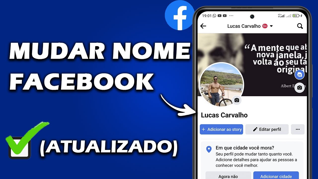 COMO MUDAR O NOME NO FACEBOOK