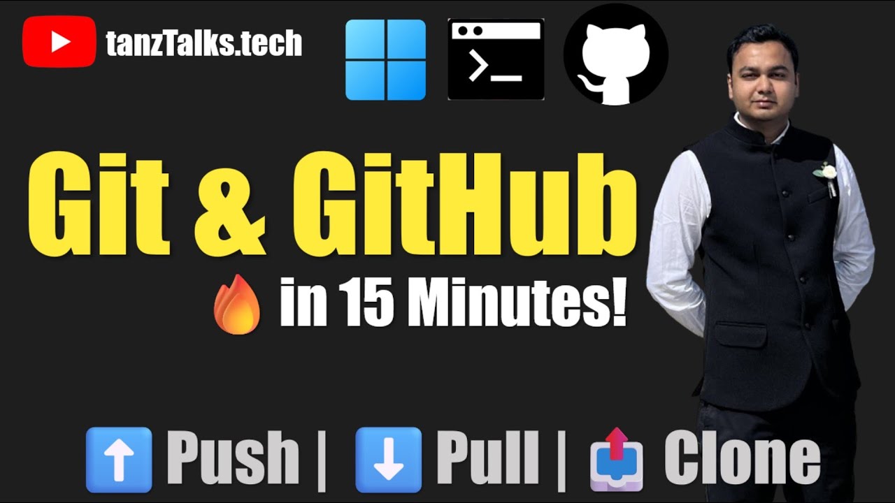 🔥 Git & GitHub Tutorial for Beginners (Install, Push, Pull, Clone – Full Guide)