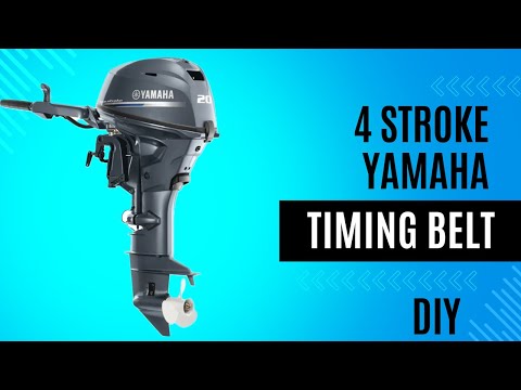 Can I change a 4-stroke outboard timing belt with homemade tools?