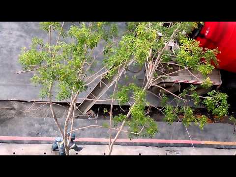 20/08/2014 Tubulações de gás enterradas em Wentian Road, distrito de Zuoying, cidade de Kaohsiung