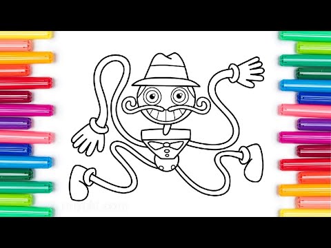 Daddy Long Legs Coloring Pages/ Poppy Playtime.